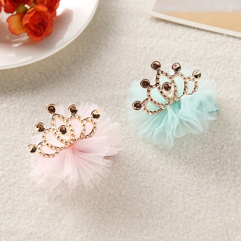 

Girl Hair Clip Shiny Crown Rhinestone Princess Hairpins Kids Crown Tiaras Barrettes Crystal Headwear Party Baby Hair Accessories