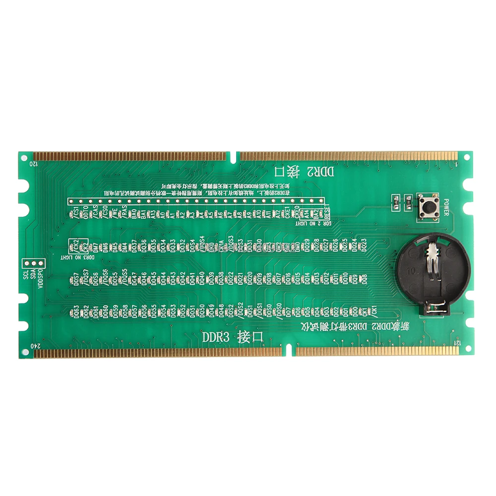 Две в одной настольной материнской плате Тестовая карта DDR2/DDR3 с светодиодный тестовый прибор для Intel и AMD Материнская плата Тестер для ремонта