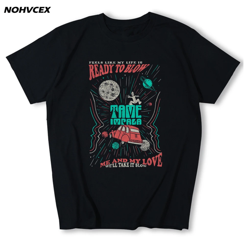 Мужская футболка с коротким рукавом и круглым вырезом|men t shirt|skulls print shirttame impala |