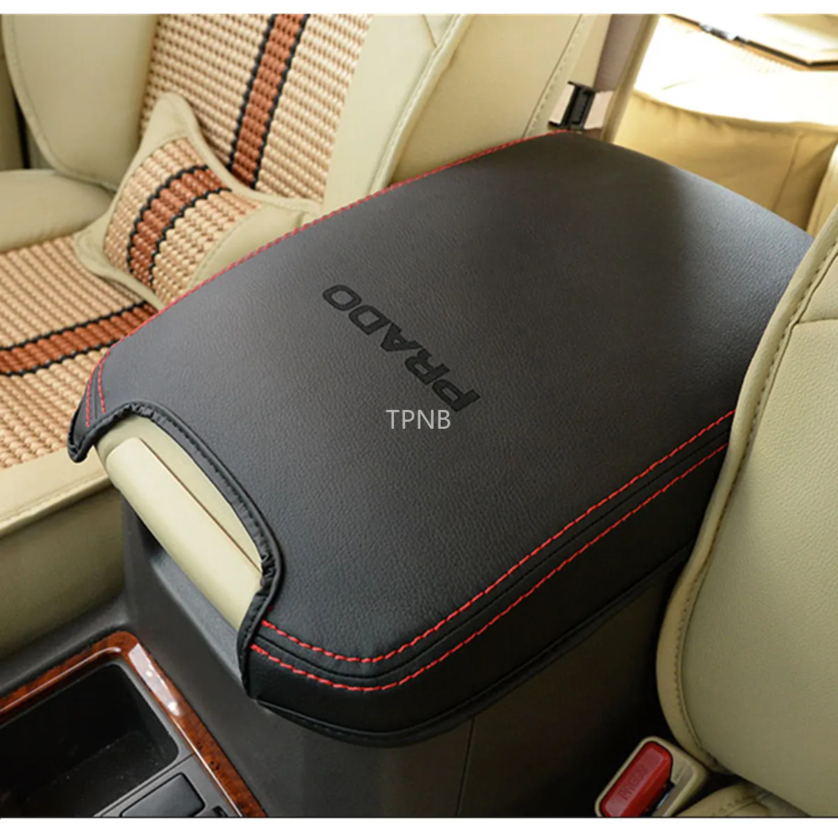 Genuine Leather Car Armrest Box Cover for Toyota Land Cruiser Prado 150 2010 2012 2013 2014 2015 2016 2017 2018 2019 2020