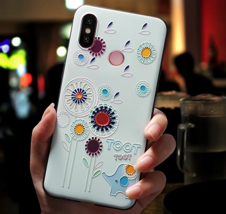 B 3D рельефный чехол для Xiaomi mi 9 SE 8 Lite Pro 6X A2 5X A1 5 6 чехол матовый Силиконовый мягкий чехол для Red mi Note 8 Pro 7 5 Plus Funda - Цвет: B