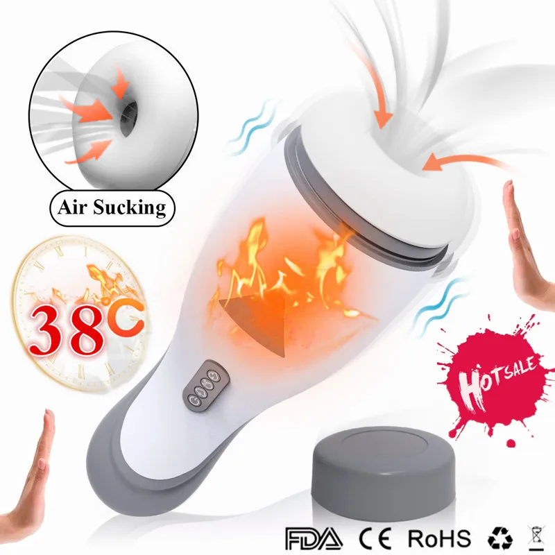 Мужской мастурбатор с автоматическим нагревом чашка массажный вибратор для