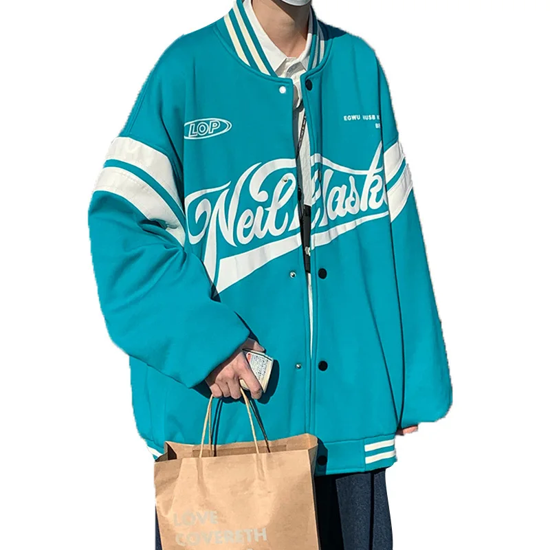 Креативная бейсбольная Униформа с алфавитом для старшей школы Мужская