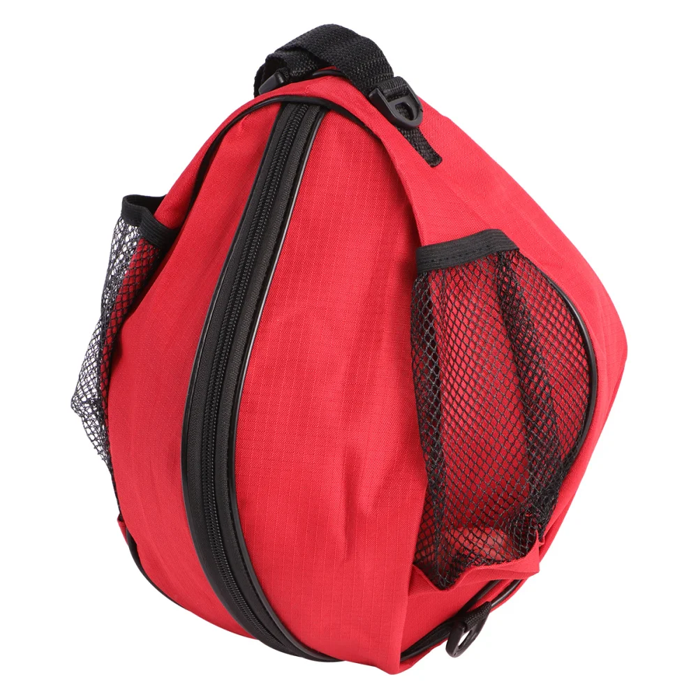 

Soccer Balls Storage Bag Drawstring PVC Zippered Bag 23-24cm Basketball Storage Pouch Shoulder Bag for Sports Game (Blue)