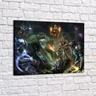 Картина Dota 2 - Битва красочная Картина на холсте, современный домашний декор комнаты