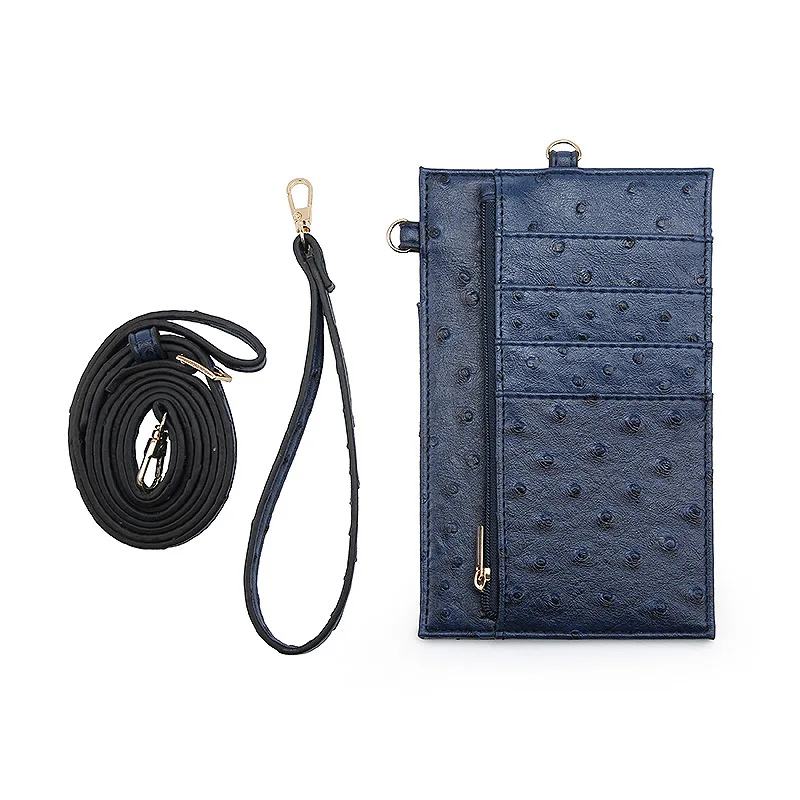 Card Holder Men Women PU Leather With Crocodile Pattern Wallet ID Credit Cell Phone Bag Shoulder Pocket | Багаж и сумки