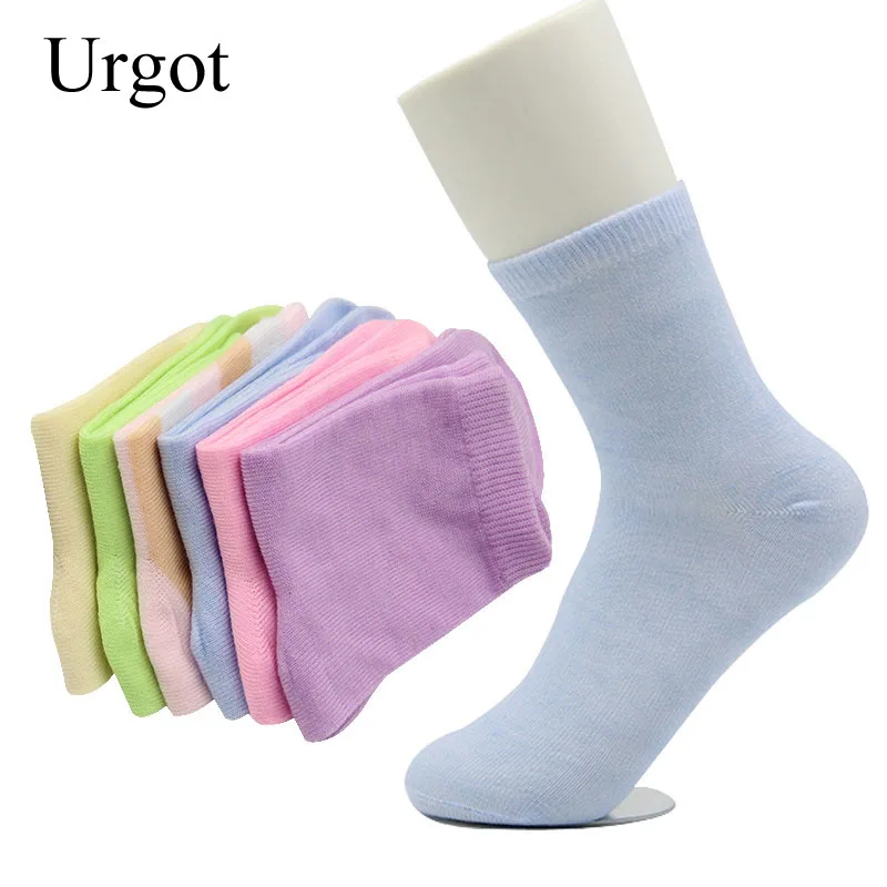 Носки женские хлопковые в горошек 5 пар | Женская одежда