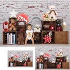 Рождественские фоны для фотосъемки День рождения мальчиков винтажный Интерьер Декор фото фон для студийной фотосъемки новорожденных Baby Shower