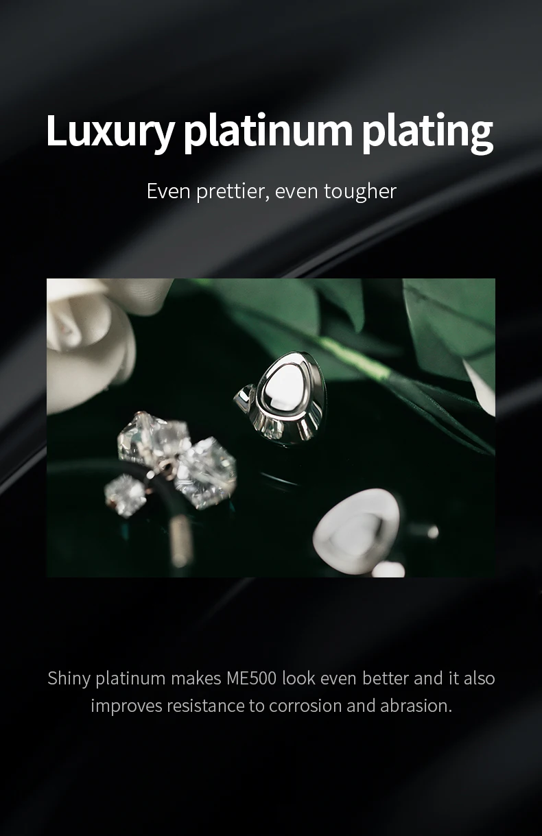SHANLING ME500 HiFi аудио тройной Гибридный Драйвер (1DD + 2 Knowles BA) наушники IEM латунный