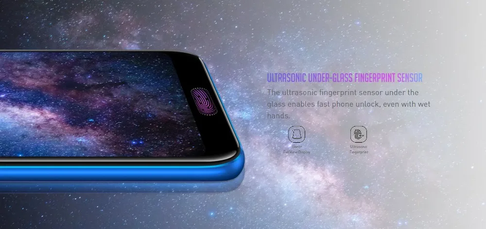Honor 10 AI, смартфон, стеклянный корпус, 5,84 '', Kirin 970, четыре ядра, 2,36 ГГц, полный экран, 3 камеры, МП, распознавание лица, NFC