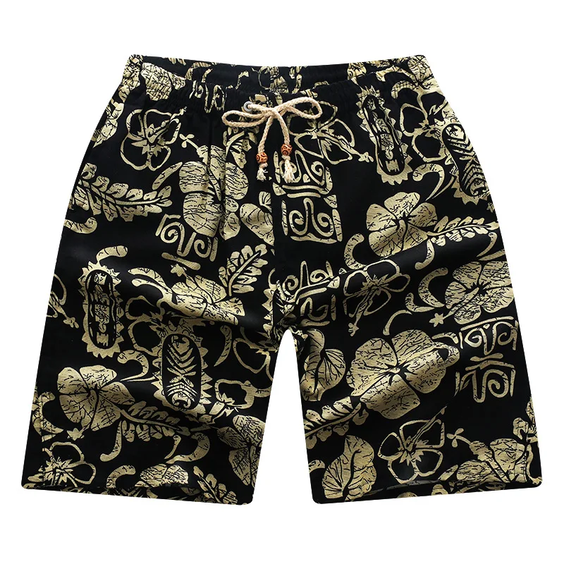 

Шорты мужские, из хлопка и льна, дышащие, с принтом в стиле хип-хоп