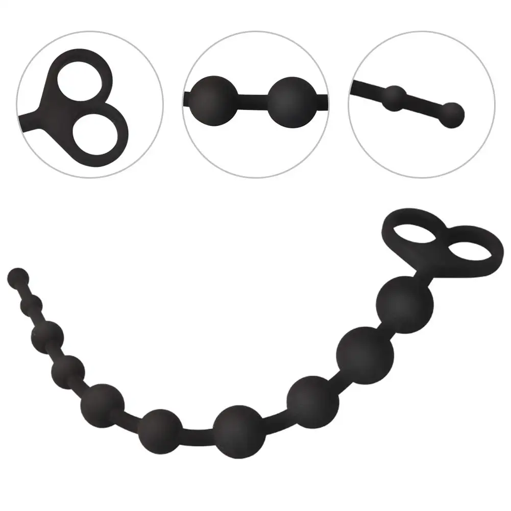 Секс анальные бусы Анальная цепочка с 10 шариками анальная пробка шарики для