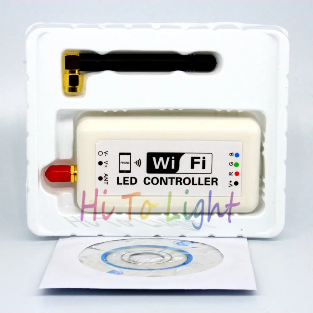 Контроллер Wifi370 для iPhone Android/IOS светодиодный Wi-Fi контроллер диммер RGB Светодиодная