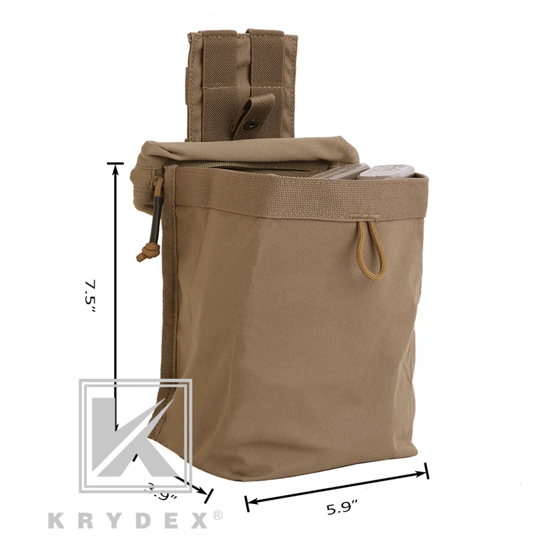 KRYDEX тактическая застежка молния Flex Drop Pouch RG Magazine Organizer MOLLE Скрытая складная сумка