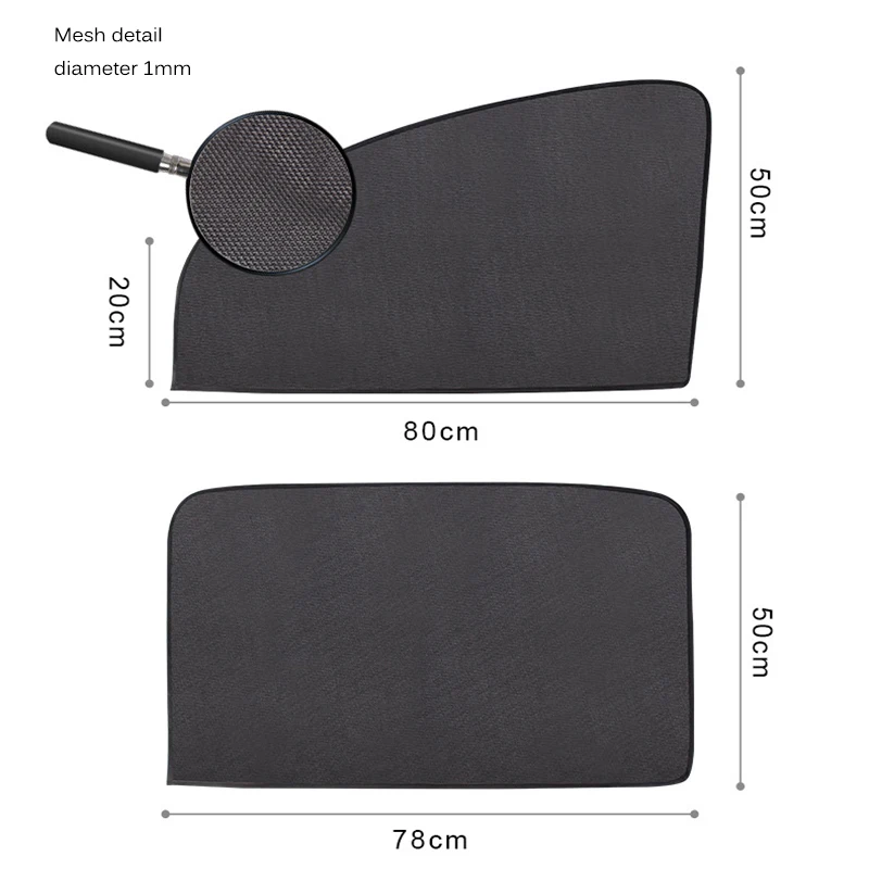 Car Curtain Window Sunshade Side Mesh Sun Visor Summer Protection Film Magnetic Shade UV | Автомобили и мотоциклы