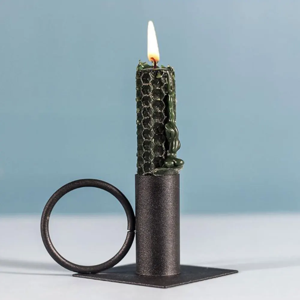 Скандинавский стиль кованого железа подсвечник геометрические подсвечники бар