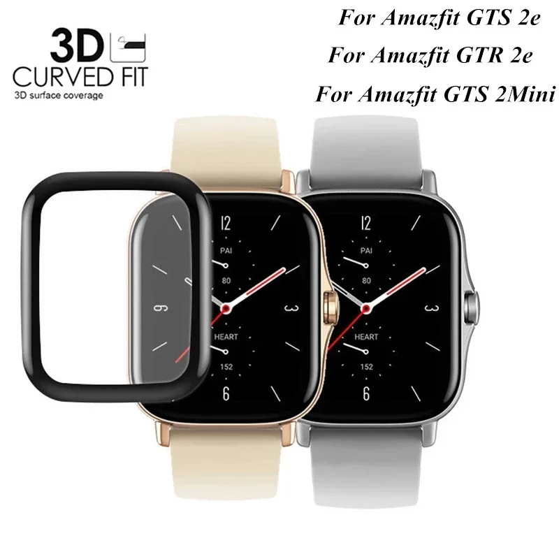 

3D Curved Film For Huami Amazfit GTS 2 mini 2e 3 GTR Full Coverage Scratch Resistant Anti-Fingerprint Screen Protector