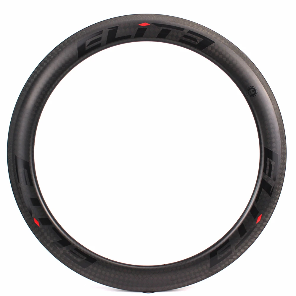 ELITEWHEELS 700c обод из углеродного волокна A1 Лазерная тормозная поверхность 60 мм 12 к