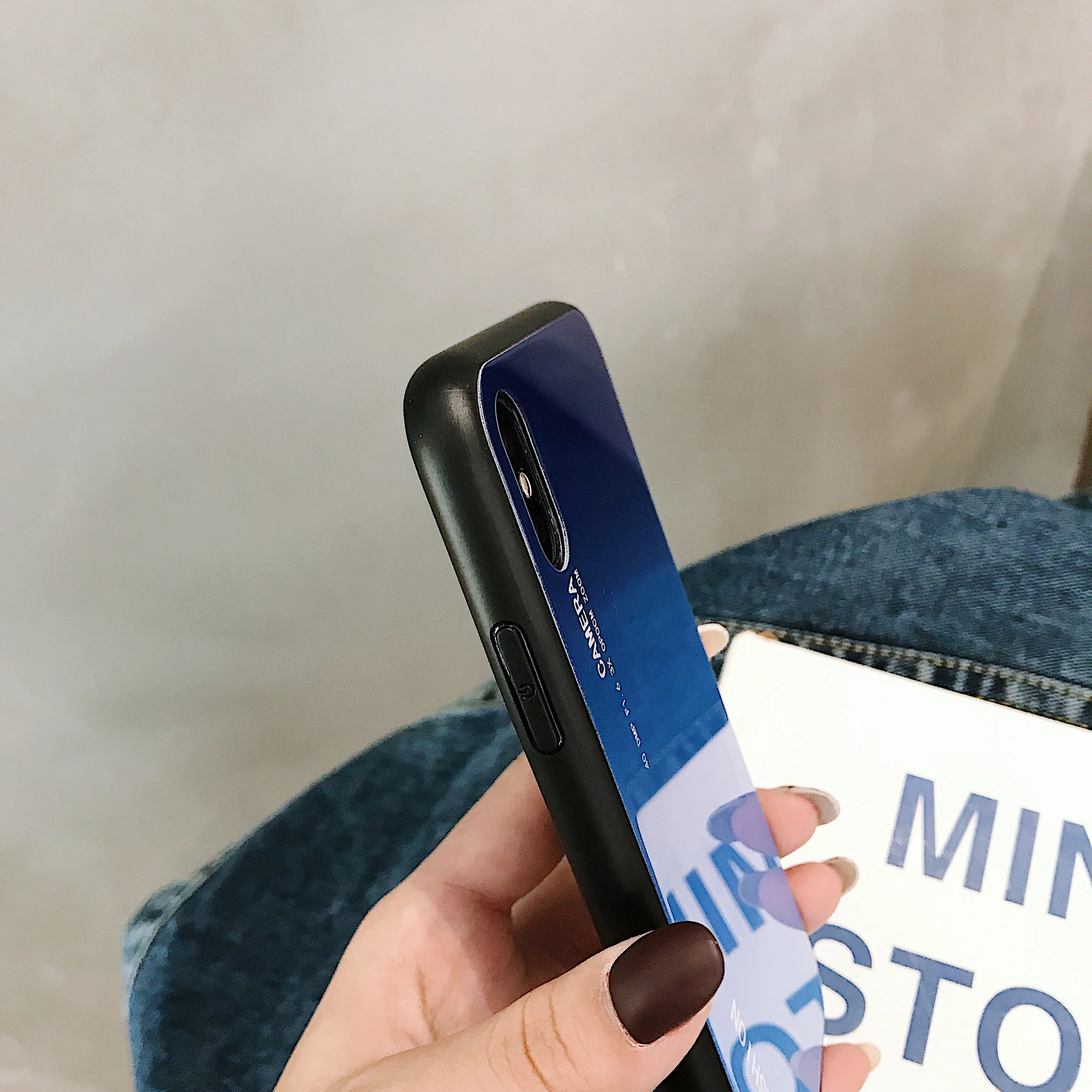Роскошный чехол для телефона PEIPENG iPhone XS MAX XR X из закаленного стекла 6 6s 7 8 Plus анти