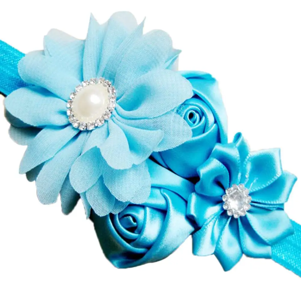

12 Colors Fashion Baby Girls gift Flower Hairband Chiffon Children Headband Hairdress Children Hairbands Hair Accessories gift