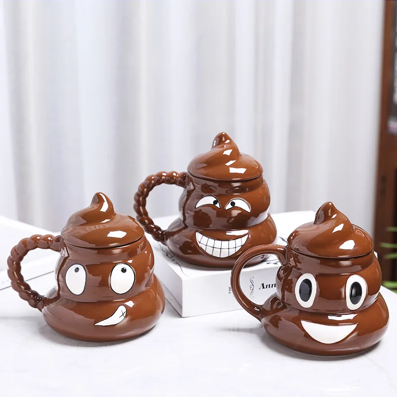 

400Ml Creative Milk Coffee Cup Stool Shape Ceramic Mug Cartoon Fashion Home Breakfast Dessert Glass Water Bottle Christmas Gift