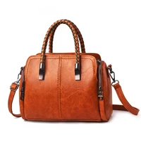 lady boston bags womens bag casual comfort and elegance fashion retro handbag shoulder crossbody bag 3283 27x13x20cm