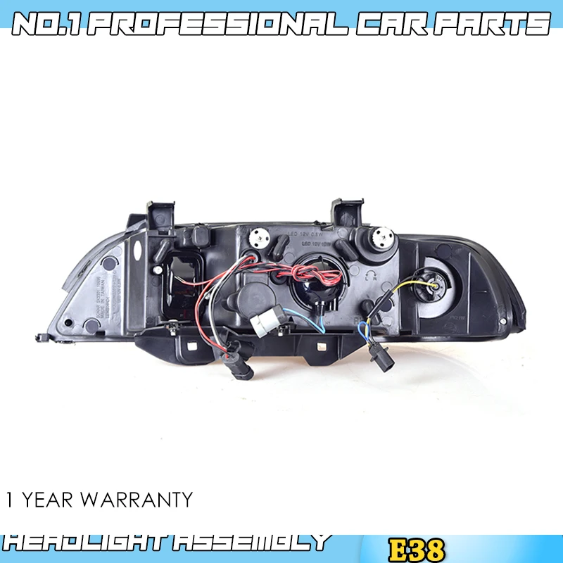 

car accessories for BMW E38 Headlights 1998-2002 E38 LED Headlight DRL Bi Xenon Lens High Low Beam Parking HID Fog Lamp