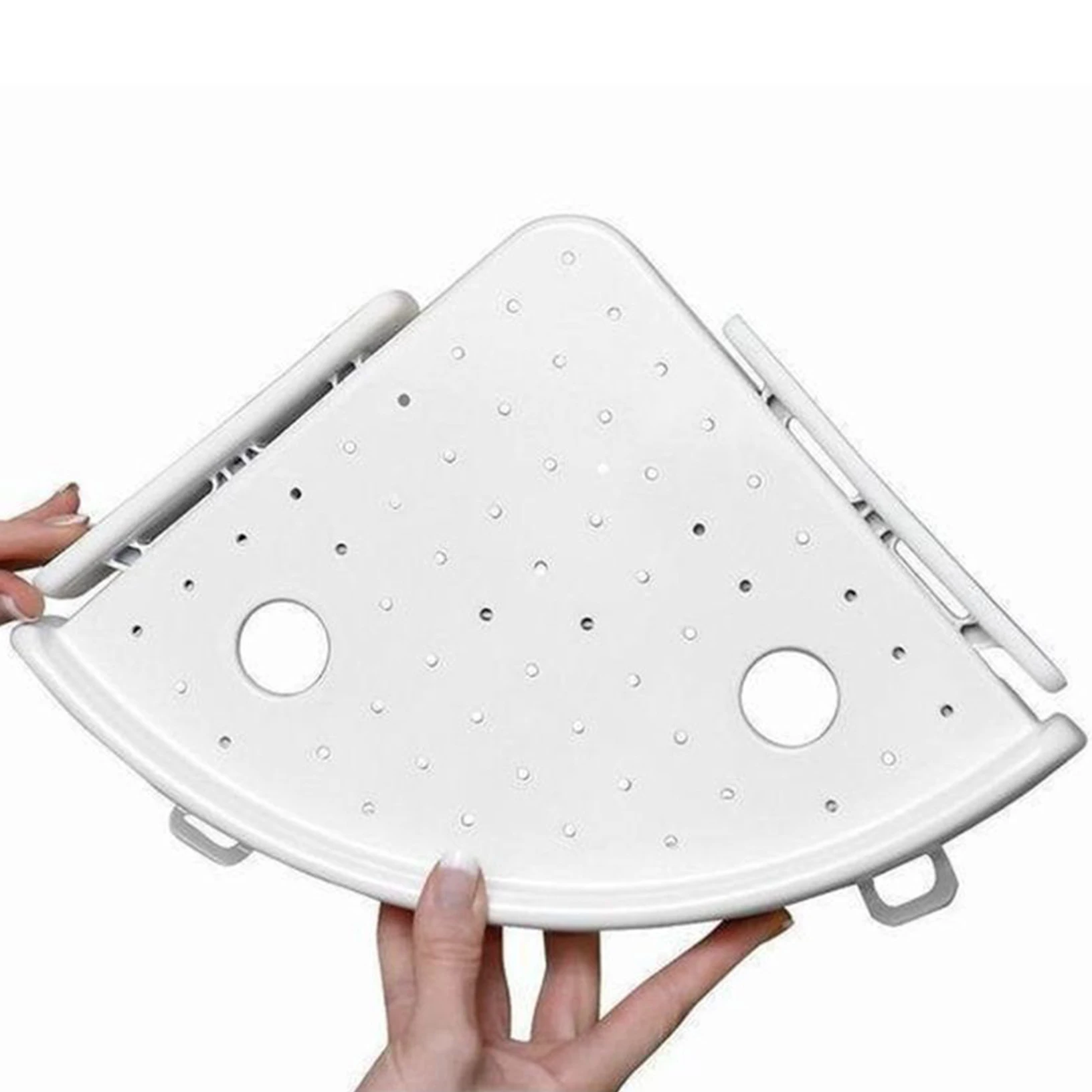 Быстрая фиксация угловая защелкивающаяся полка до 4 кг легкая Настенная Ванная