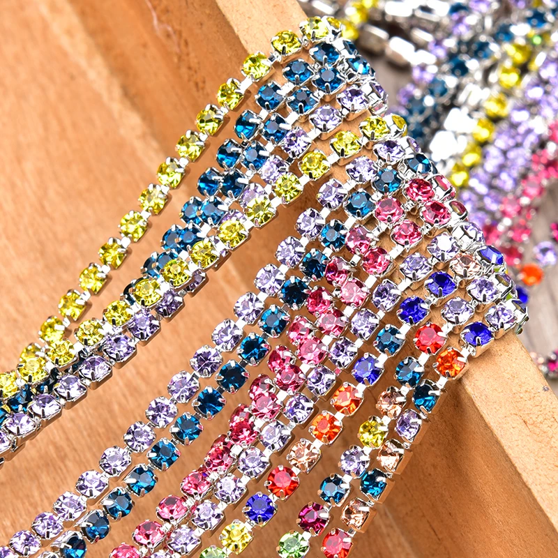 Стразы с гальваническим покрытием плотная цветная Бриллиантовая отделка