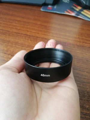 

48mm Aluminum Alloy Lens Hood Tilted Vented shade for Cannon Canonet QL17 GIII fixed-focus 35 50mm lens Camera Accessory