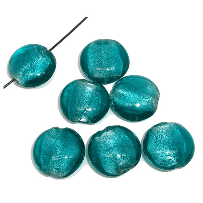 DoreenBeads стеклянные бусины из голубой фольги для ювелирных изделий фурнитура