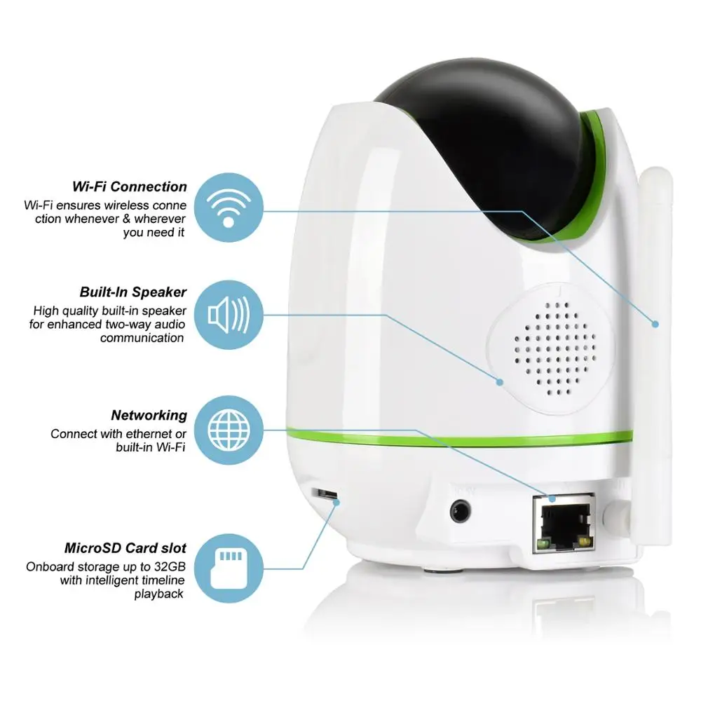 IP камера ANNKE HD 960P Беспроводная с поддержкой Wi Fi 1 3 МП|Камеры видеонаблюдения| |