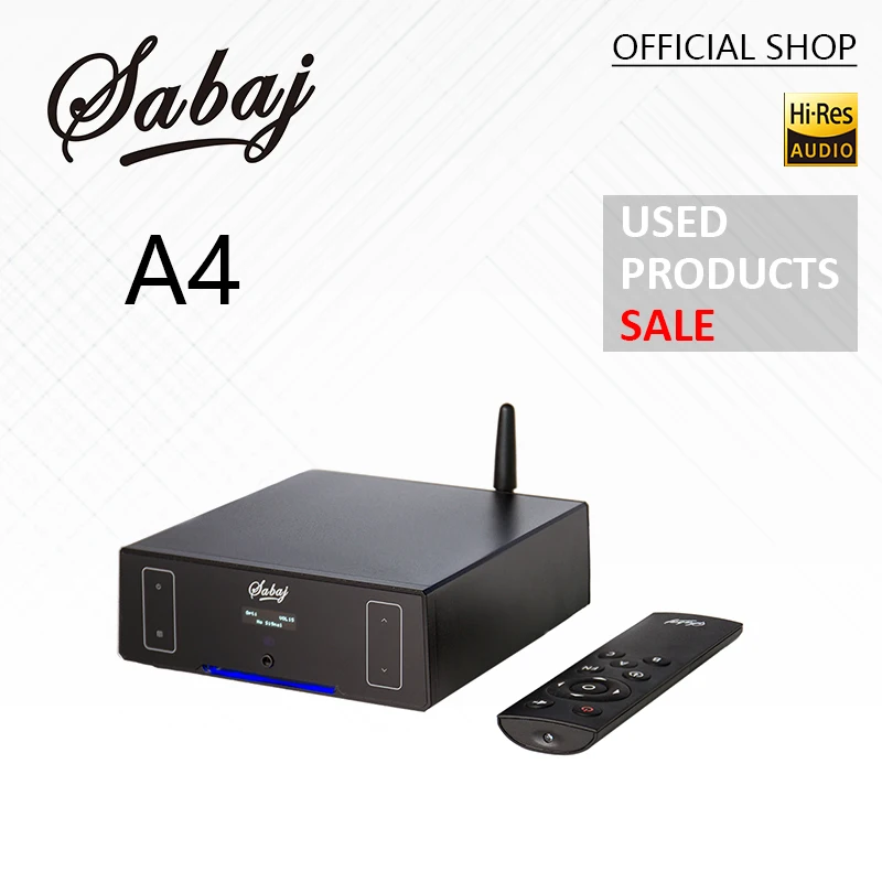 Б/у товары Sabaj A4 HIFI Класс D Цифровой усилитель аудио стерео 80Wx2 BT 4 2 входы Apt X Bluetooth USB