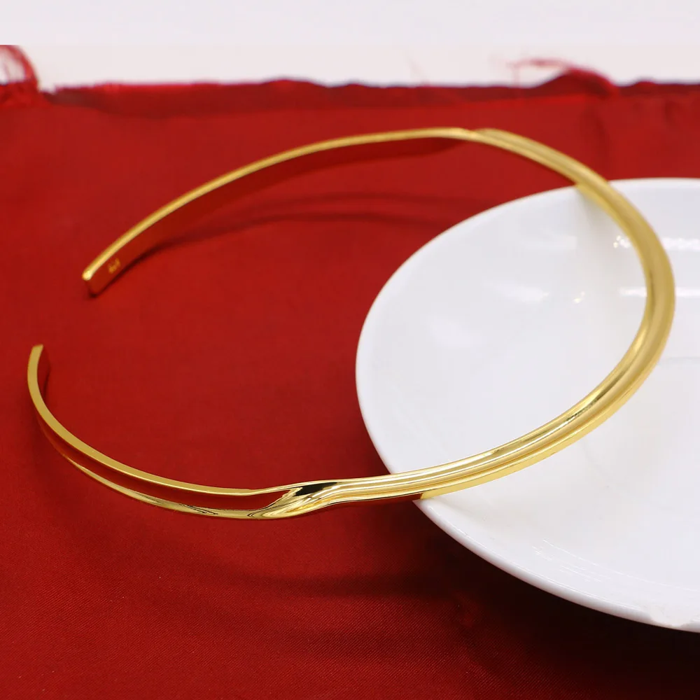 Богемное женское ожерелье из серебра 925 пробы с Collar-41cm-открытым золотым воротником-Украшения для тела-Рождественские подарки для женщин