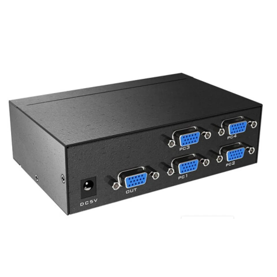 VGA мультипросмотра сплиттер для мониторов 4 вход 1VGA выход несколько режимов
