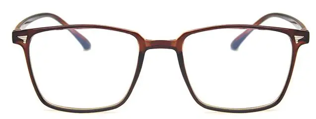 New Classic Square Eyeglasses Frame Men Brand Designer Fashion Women Decoration Optical Glasses males - Цвет оправы: clear tea