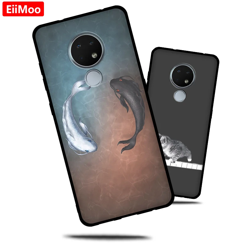 Силиконовый чехол EiiMoo для Nokia 6 2 7 с милым мультяшным принтом мягкий накладка из