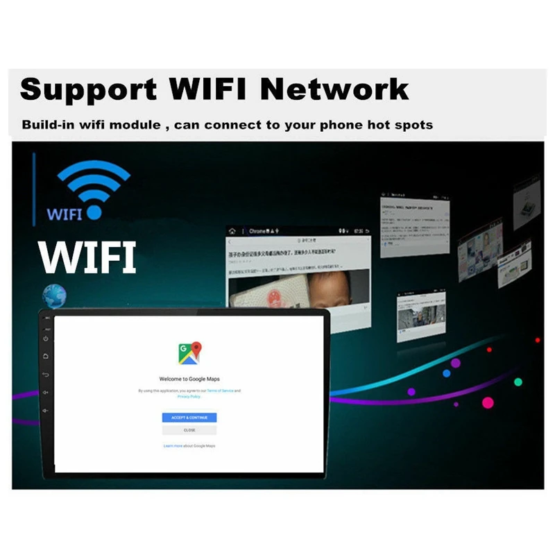 10 1 дюймов 2Din для Android 8 четырехъядерный автомобильный стерео радио Gps Wifi Mp5 плеер