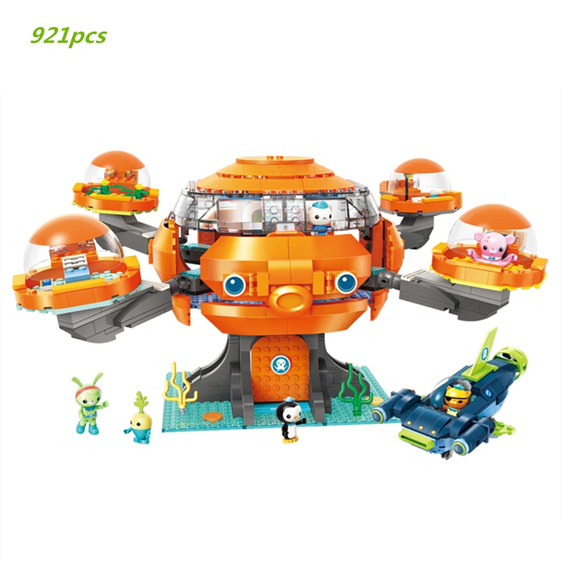 

NEW Movie Creative Ideas City Octopus 2.0 Octopod Sets Octonauts Cartoon Building Blocks Model Kit Bricks Toys For Children Gift