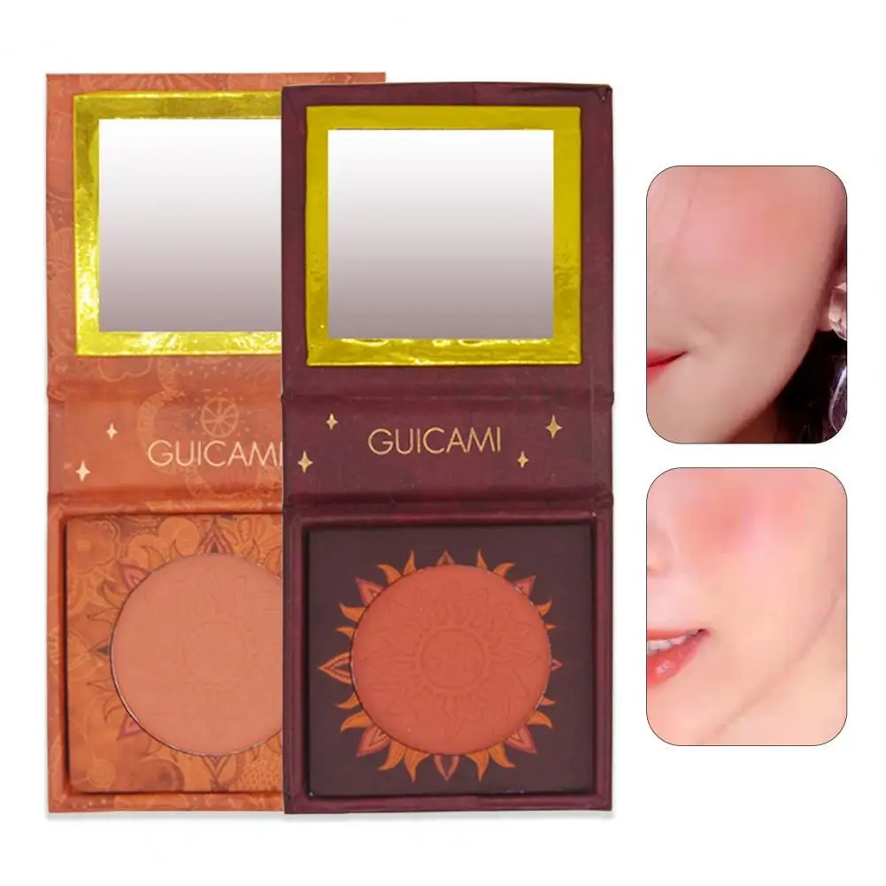 Палетка румян для лица пигментированная шелковистая текстура косметические