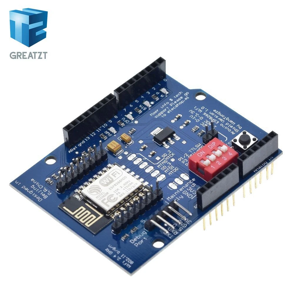 ESP8266 ESP-12E UART wifi беспроводной Щит макетная плата для Arduino UNO R3 электрические платы модули один