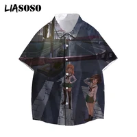 liasoso new 3d print anime girls and panzer men women casual shirts beautiful color holiday streetwear tops t shirt