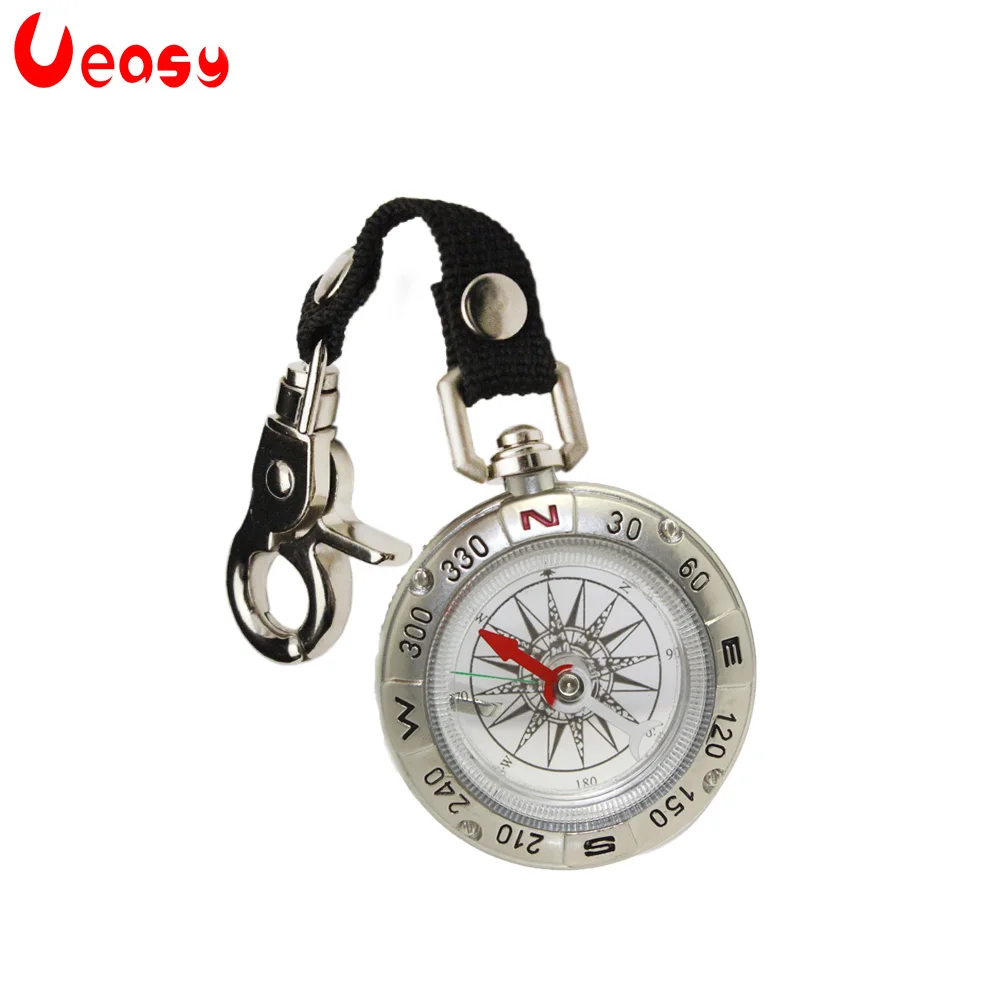 

Ueasy Vintage Survival Zinc Alloy Pocket Compass With Key Ring Camping Compass Keychain Trekking Navigation Tools