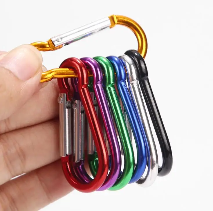 

Wholesale Hoist Shape Aluminium Carabiner Mountaineering Buckle Key Chain Hook,5000pcs/lot