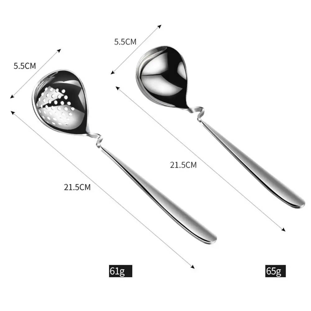 

Handle Wall Hanging Stainless Steel Skimmer Strainer Soup Spoon Soup Ladle Kitchen Gadgets Cooking Tools Accessories