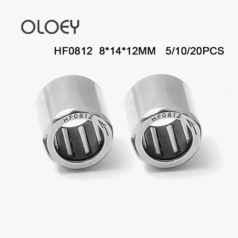 Односторонний игольчатый подшипник OLOEY HF0812 8x14x12 мм односторонний роликовый