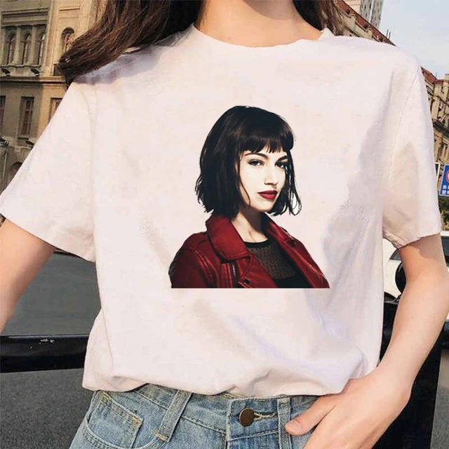 2020 Summer New Arrival Women Print Lacasa De Papel Short Sleeve Kawaii Harajuku Ulzzang Girl Tshirts Female Casual Shirt Top | Женская