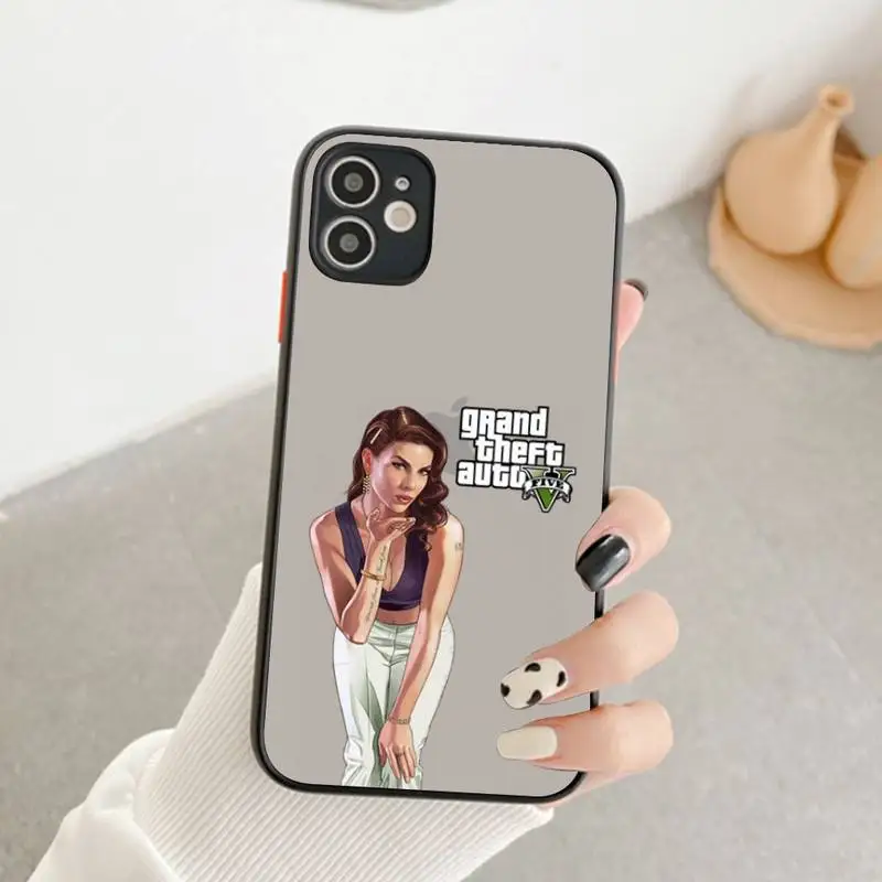 FHNBLJ Rockstar gta 5 Grand чехол для телефона iPhone X XR XS 7 8 Plus 11 12 13 pro MAX 13mini прозрачный матовый