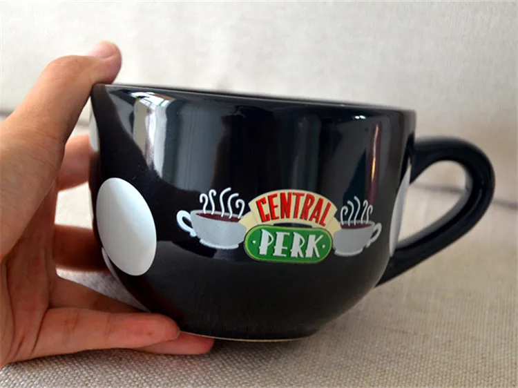 ТВ серии друзья Керамика Кофе кофейная кружка в виде новый черный с героями