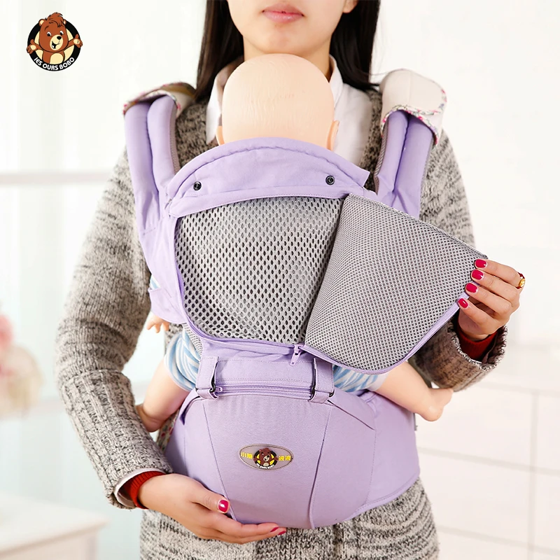 

Ergonomic Baby Carrier Infant Kid Baby Hipseat Sling Front Facing Kangaroo Baby Wrap Carrier for Baby Travel 0-36 Months